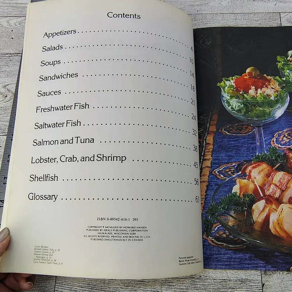 Fish and Seafood Cookbook‎ Patricia Hansen 1979 Ideals Softcover